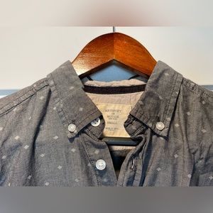 Grey casual button down